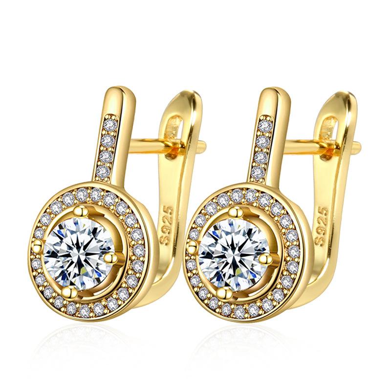 New Moissanite 925 Sterling Silver Earrings Luxury Fashion for Women Wedding Jewelry Classic Female Accessories Birthday Gifts золотий
New Moissanite 925 Sterling Silver Earrings Luxury Fashion for Women Wedding Jewelry Classic Female Accessories Birthday Gifts золотий
