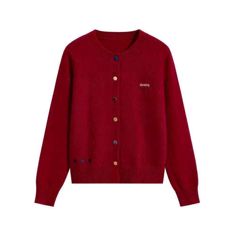 Plus Size Women s Colorful Button Round Neck Knitted Cardigan - Autumn/Winter Long Sleeve Versatile Top 4XL красный
Plus Size Women s Colorful Button Round Neck Knitted Cardigan - Autumn/Winter Long Sleeve Versatile Top 4XL красный