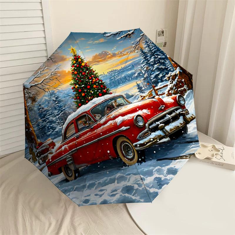 1PC Christmas, vintage car Automatic Open/Close Umbrella with Windproof, 8-Rib Sturdy Canopy, Durable Ribs, Fashionable Design, Outdoor Accessory, Fun
1PC Christmas, vintage car Automatic Open/Close Umbrella with Windproof, 8-Rib Sturdy Canopy, Durable Ribs, Fashionable Design, Outdoor Accessory, Fun