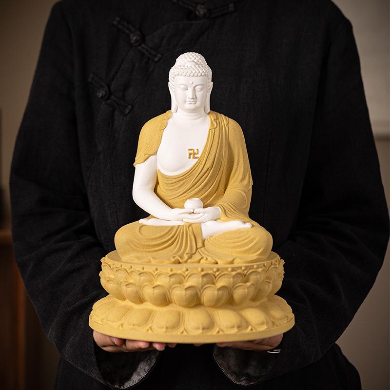 Large Ceramic Amitabha Buddha Figurine for Home or Living Room - Zen Shakyamuni or Dainichi Nyorai Buddha Statue
Large Ceramic Amitabha Buddha Figurine for Home or Living Room - Zen Shakyamuni or Dainichi Nyorai Buddha Statue