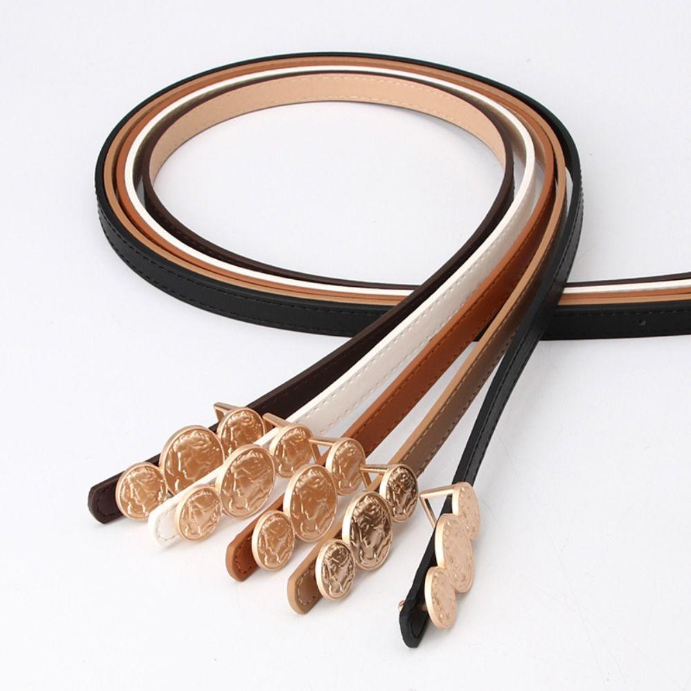 Thin Women Waistbands Korean Style Korean Waist Belts Fashion Metal Buckle Belts All-match
Thin Women Waistbands Korean Style Korean Waist Belts Fashion Metal Buckle Belts All-match
