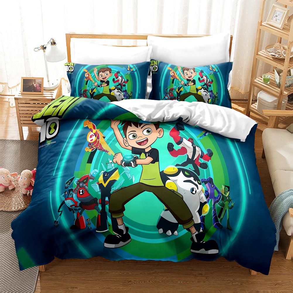 3D Cartoon Ben10 Duvet Cover With Pillow Cover Bedding Set Single Double Twin Full Queen King Size Bed Set For Bedroom Decor EU Single(135*200cm)3pcs
3D Cartoon Ben10 Duvet Cover With Pillow Cover Bedding Set Single Double Twin Full Queen King Size Bed Set For Bedroom Decor EU Single(135*200cm)3pcs