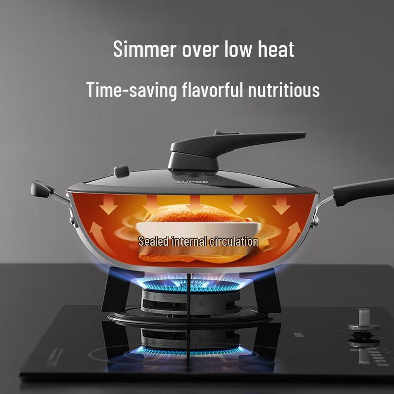 SUPOR Flame Red Dot Micro-Pressure Stainless Steel Wok
SUPOR Flame Red Dot Micro-Pressure Stainless Steel Wok