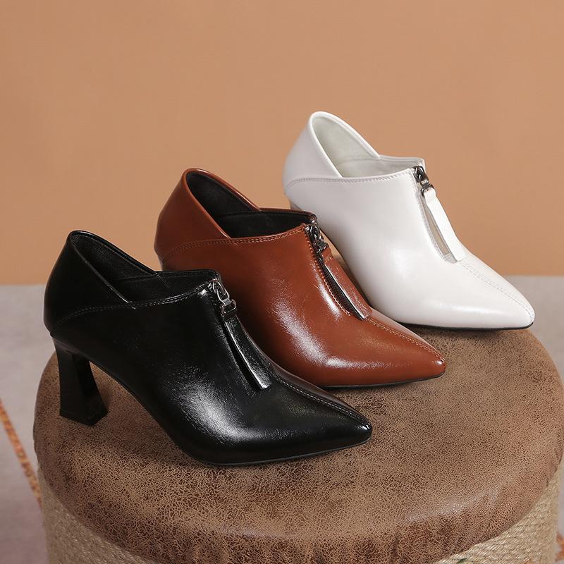 2024 Spring and Autumn New Fashion Single Shoes Women s Thick Heel Thick Sole Front Zipper High Heel Shoes
2024 Spring and Autumn New Fashion Single Shoes Women s Thick Heel Thick Sole Front Zipper High Heel Shoes