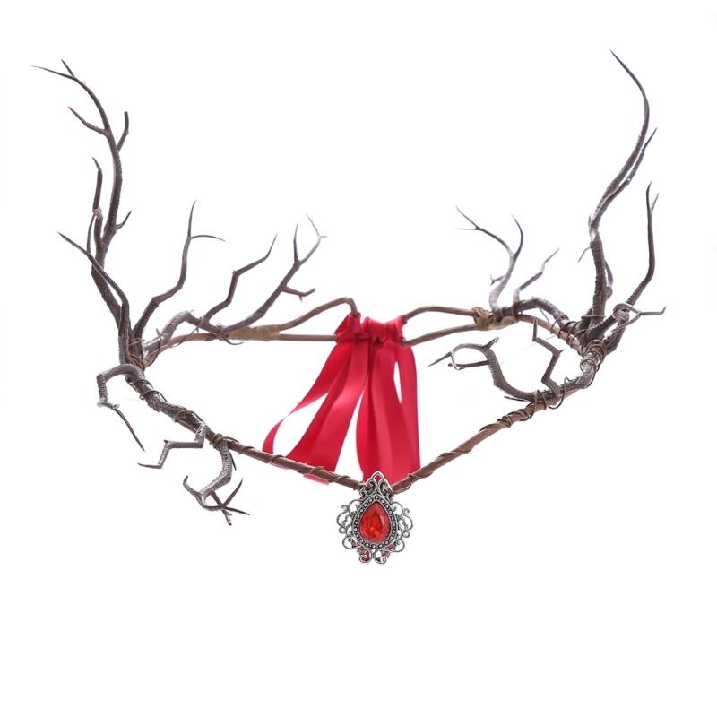 Fairies Branch Design Headband Jewelry Women Photography Halloween Party Branch Headpieces with Rhinestone Pendant
Fairies Branch Design Headband Jewelry Women Photography Halloween Party Branch Headpieces with Rhinestone Pendant