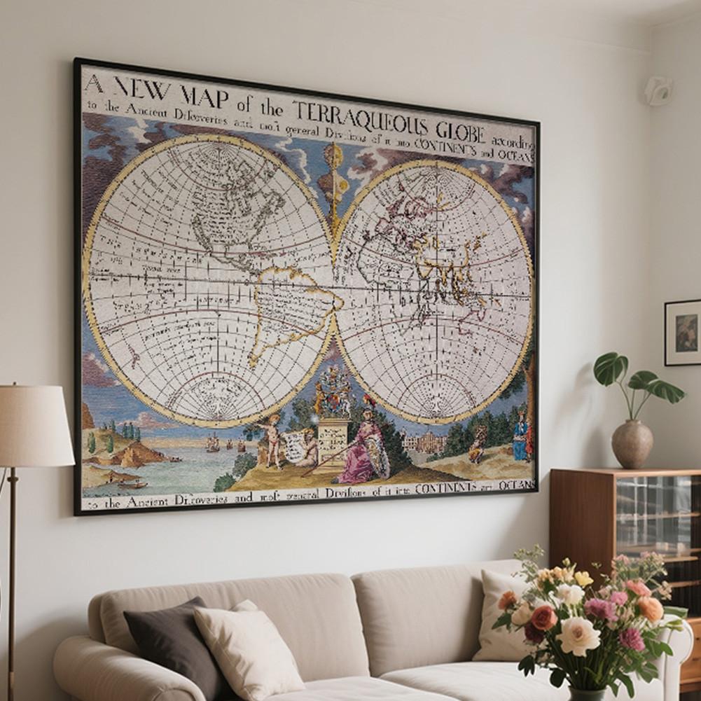 Elegant Antique World Map Wall Art Backdrop for Living Room,Office,Bedroom,Graduations,Geographical,Tourism/Education Tool A2-59*42cm
Elegant Antique World Map Wall Art Backdrop for Living Room,Office,Bedroom,Graduations,Geographical,Tourism/Education Tool A2-59*42cm