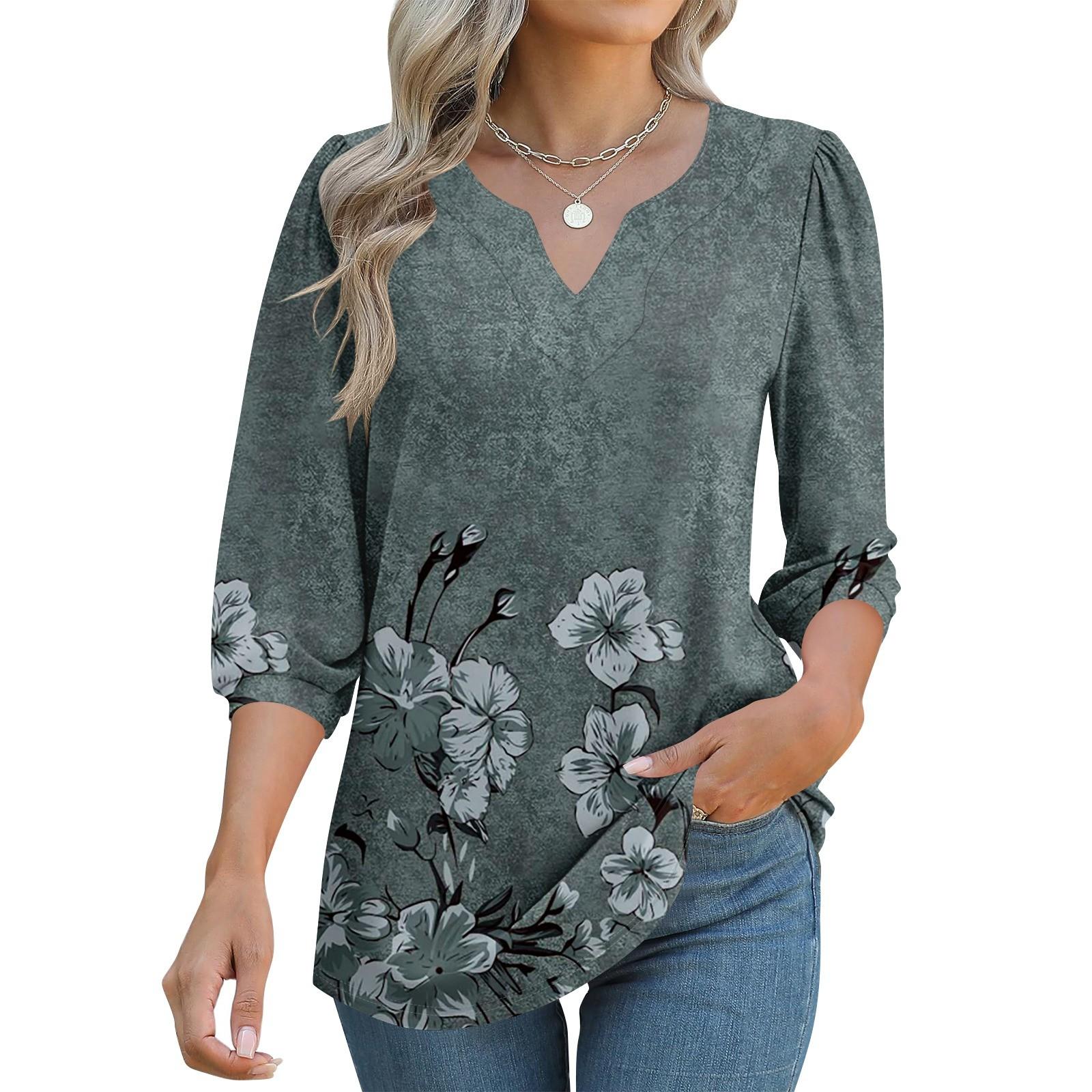 Women s 3/4 Sleeve Shirts Graphic Tees Shirts Casual Basic Tops Pullovers XL
Women s 3/4 Sleeve Shirts Graphic Tees Shirts Casual Basic Tops Pullovers XL