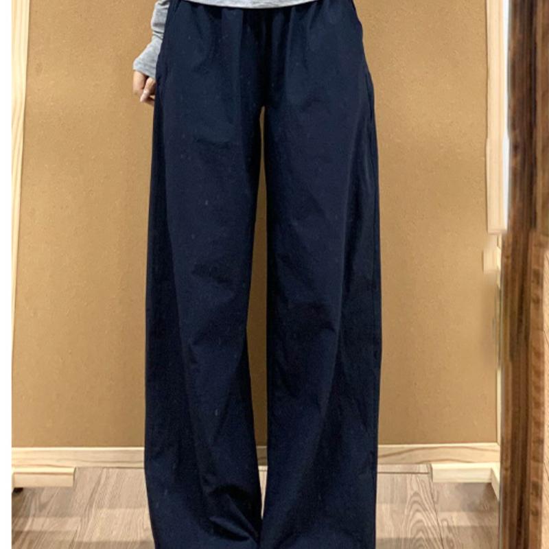 Navy Blue Work Pants for Women In Spring and Summer New High-waist Drooping Slim Wide-leg Pants Small Casual Straight-leg Pants S
Navy Blue Work Pants for Women In Spring and Summer New High-waist Drooping Slim Wide-leg Pants Small Casual Straight-leg Pants S