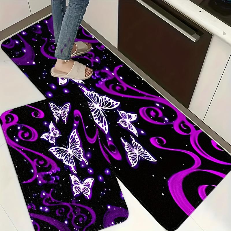 1Pcs Purple Butterfly Pattern Floor Mat Modern Kitchen polyester Rug Non-Slip Colorful Indoor Carpet, For Home Bathroom Bedroom Living Room Decor 40*60cm
1Pcs Purple Butterfly Pattern Floor Mat Modern Kitchen polyester Rug Non-Slip Colorful Indoor Carpet, For Home Bathroom Bedroom Living Room Decor 40*60cm