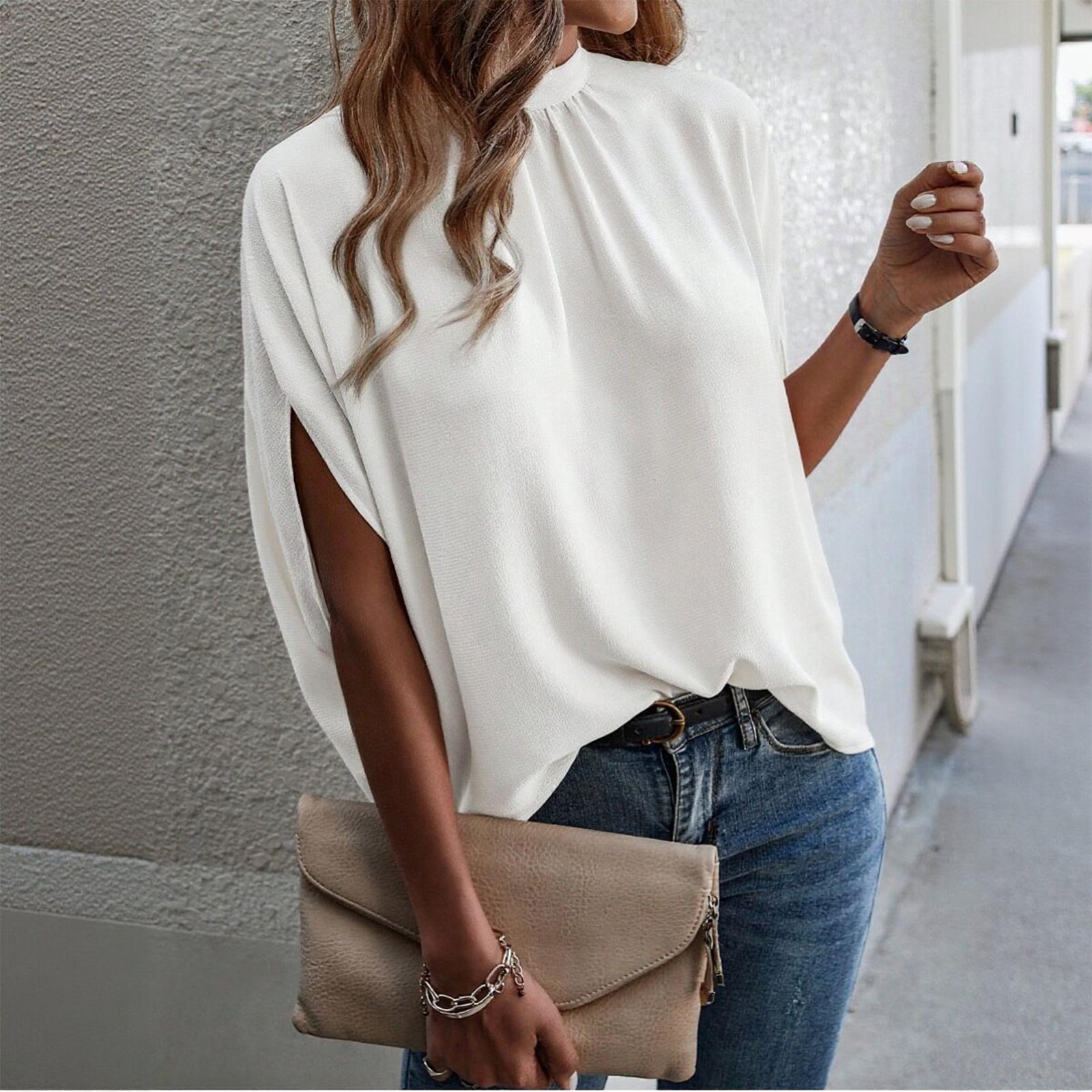 Women s Casual Fashion Round Neck Strap Half Sleeve Shirt T-shirt Top XXL білий
Women s Casual Fashion Round Neck Strap Half Sleeve Shirt T-shirt Top XXL білий