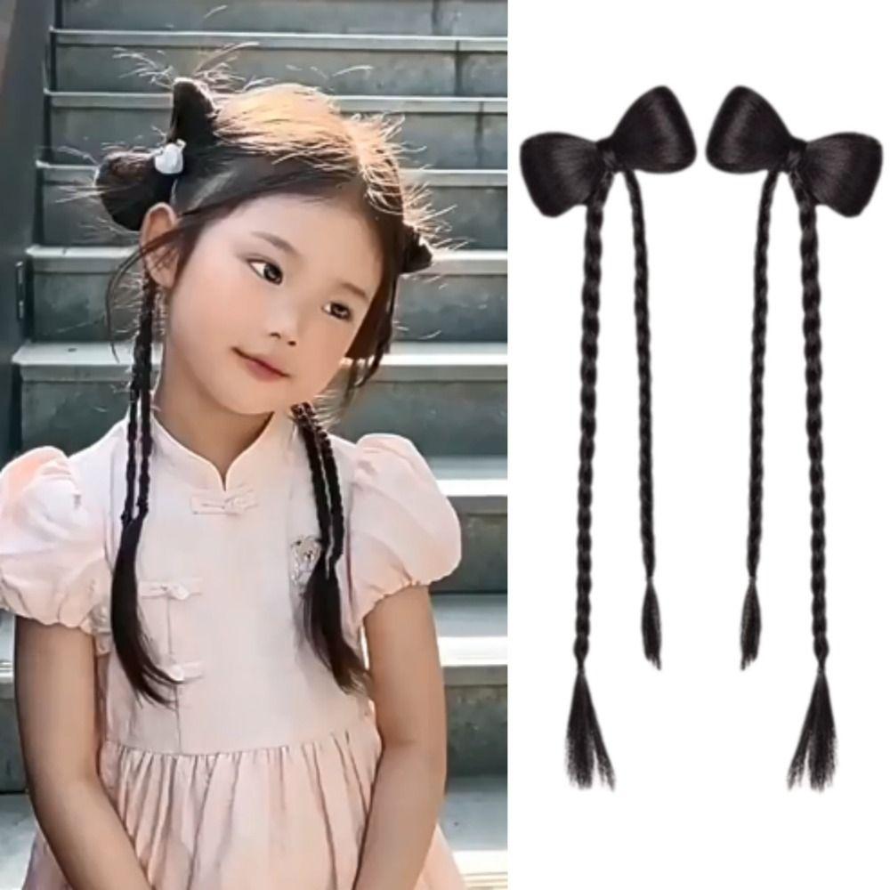 2pcs Fake Braids Children Bowknot Ponytail Hair Bands Twist Braid Wig Pony Tail Hairpiece Girls
2pcs Fake Braids Children Bowknot Ponytail Hair Bands Twist Braid Wig Pony Tail Hairpiece Girls