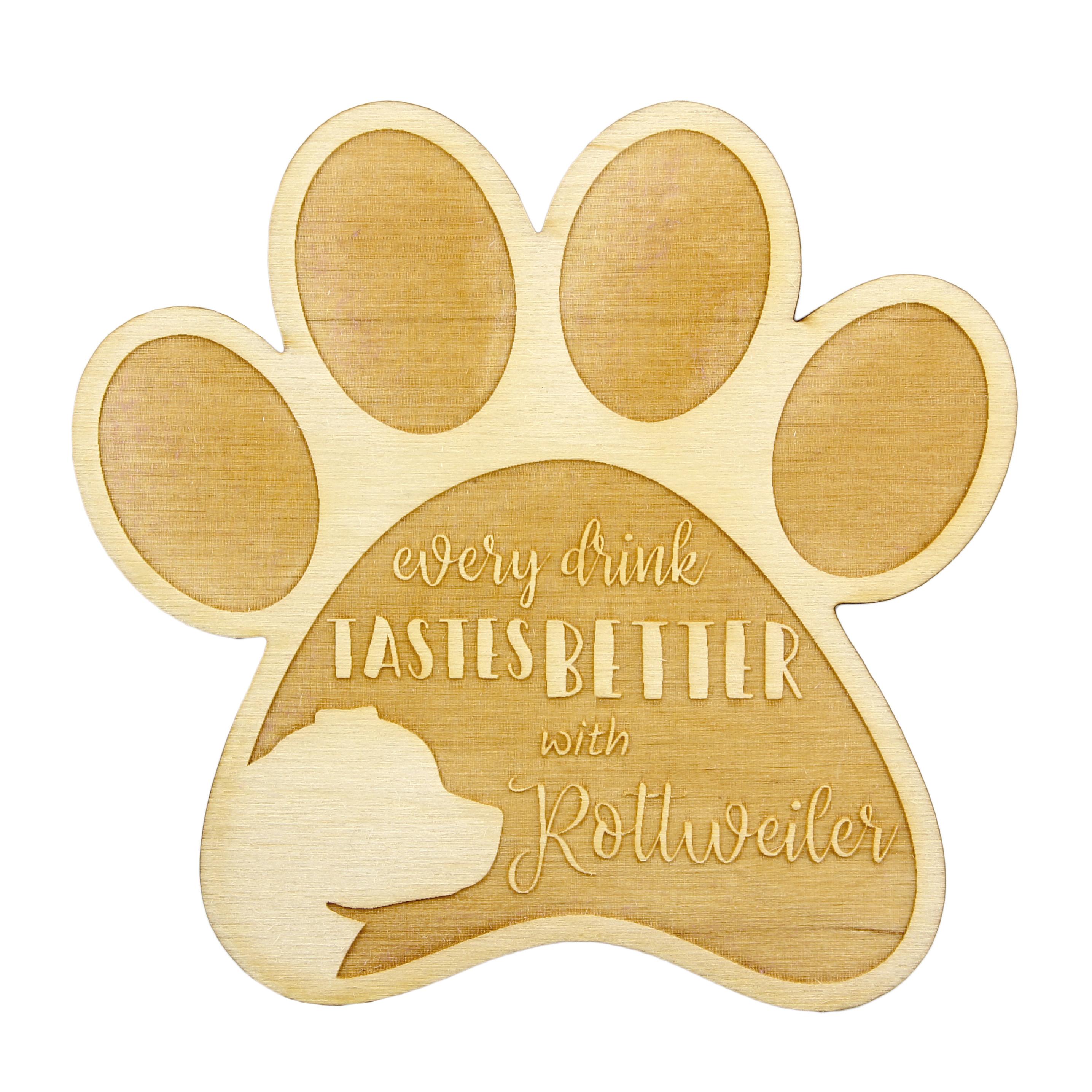 Rottweiler, Rott, Rottie - Mug coaster, engraved coaster with dog, gift for dog lover by Art-Dog brand
Rottweiler, Rott, Rottie - Mug coaster, engraved coaster with dog, gift for dog lover by Art-Dog brand