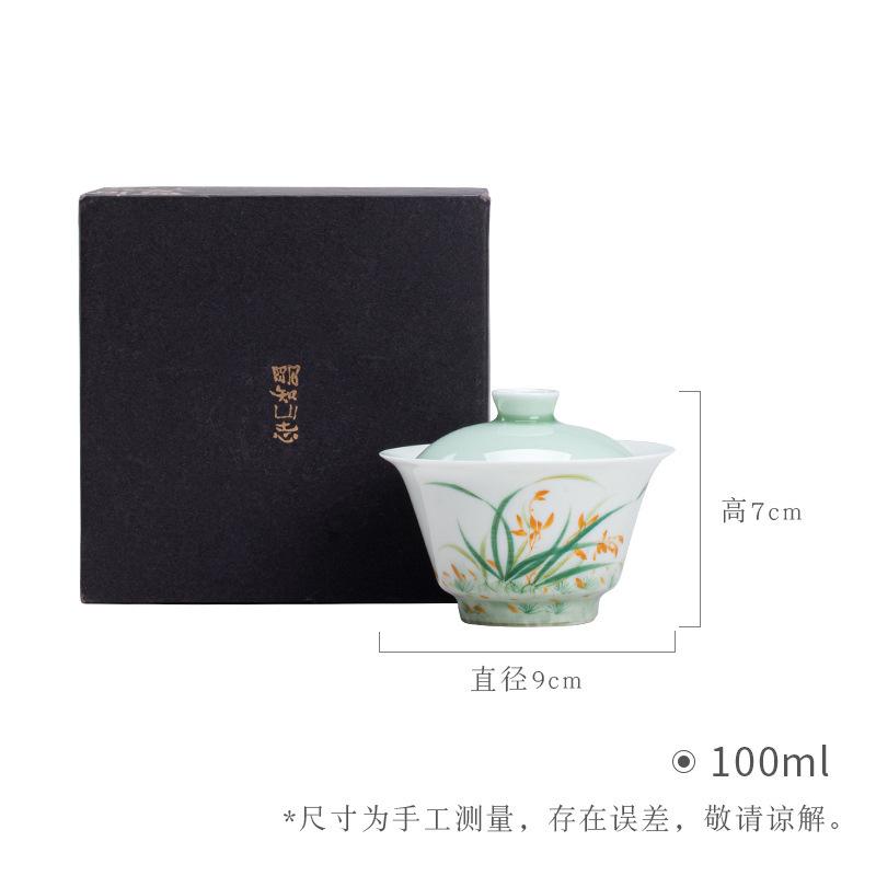 100ml Hand-painted Orchids Gaiwan Boutique Sopera Not Hot Tea Tureen Tea Bowl With Lid Kit Tea Making Cover Bowl Drinkware Gift
100ml Hand-painted Orchids Gaiwan Boutique Sopera Not Hot Tea Tureen Tea Bowl With Lid Kit Tea Making Cover Bowl Drinkware Gift