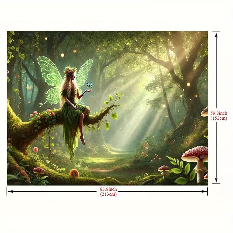 2D Fantasy Forest Fairy with Butterfly & Fireflies Themed Backdrop 47.2x31.5inch/120*80cm
2D Fantasy Forest Fairy with Butterfly & Fireflies Themed Backdrop 47.2x31.5inch/120*80cm