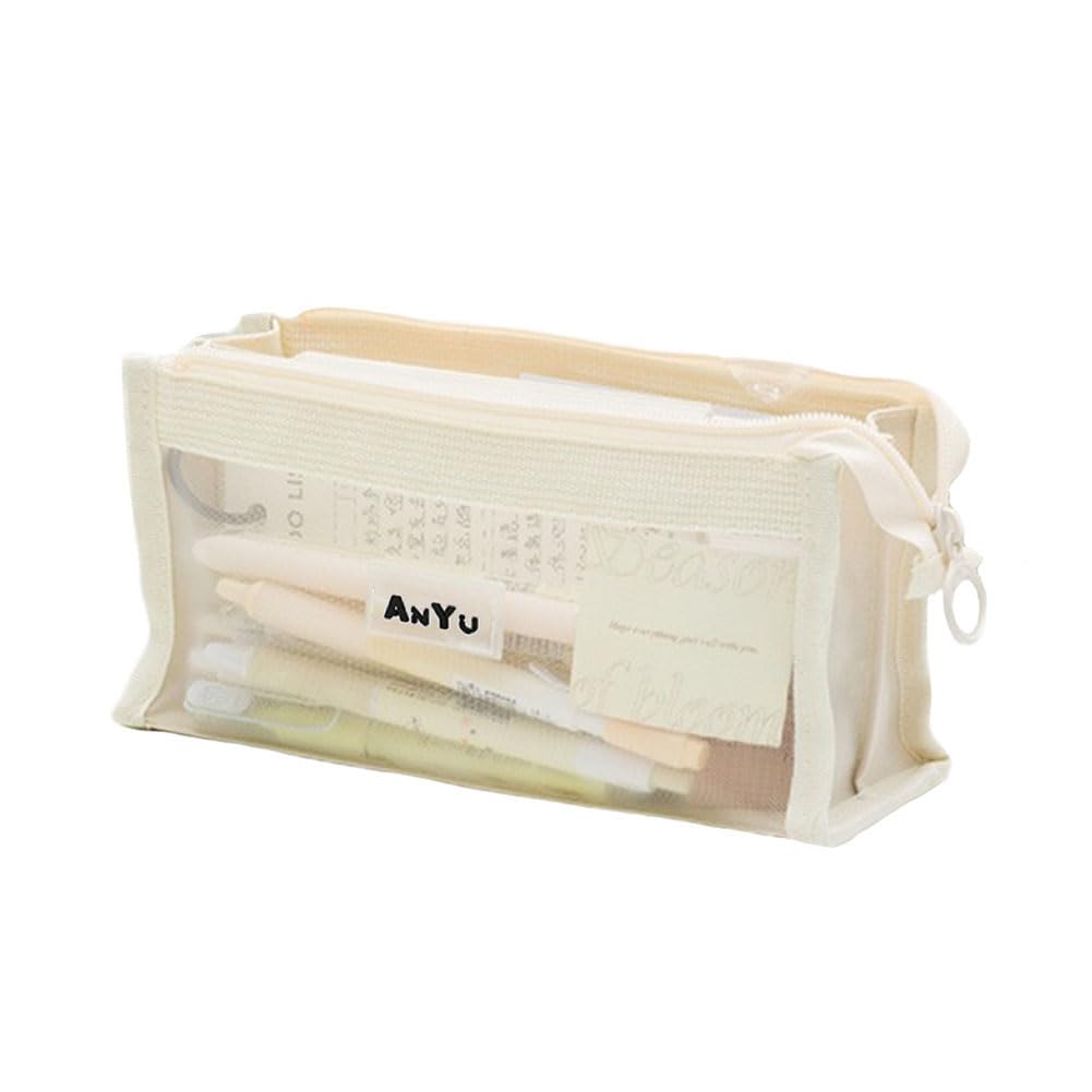 Nannlia Прозрачный карандаш Большой Корейский Простой Подходит для мальчиков и девочек средней старшей школы и колледжа Чехол, Вместимость, Стильный, Стиль, Милый, Дизайн, белый
Nannlia Прозрачный карандаш Большой Корейский Простой Подходит для мальчиков и девочек средней старшей школы и колледжа Чехол, Вместимость, Стильный, Стиль, Милый, Дизайн, белый