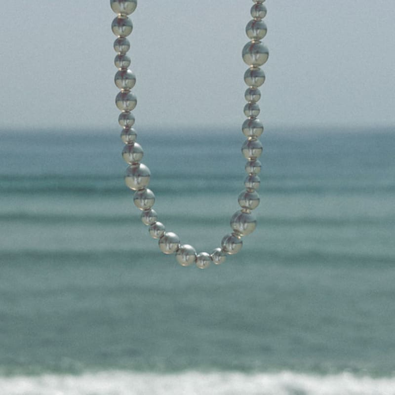 objet213 Bubble Metallic Silver Necklace Original
objet213 Bubble Metallic Silver Necklace Original