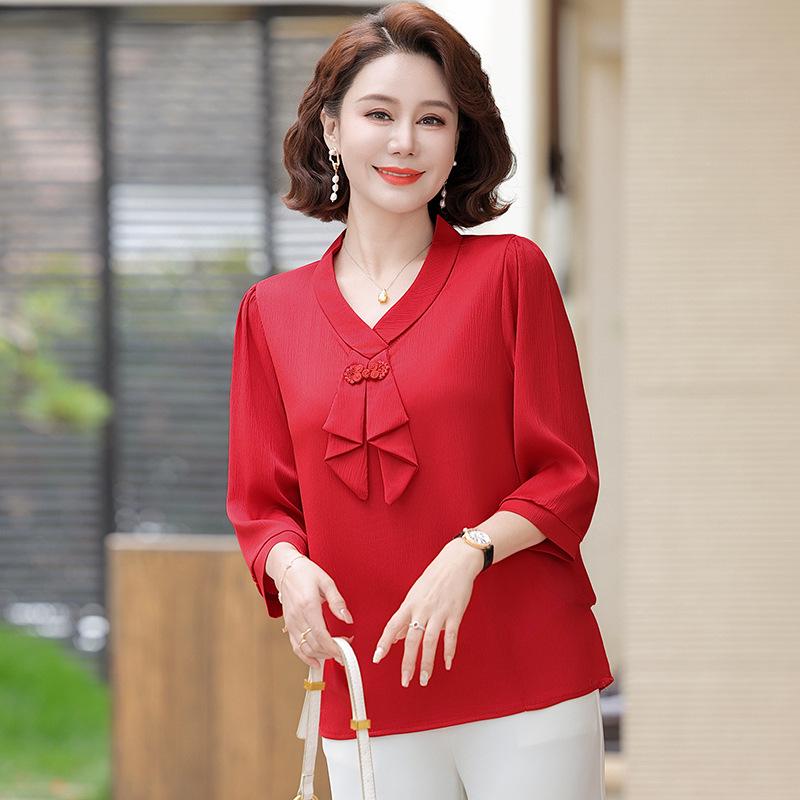 2026 Spring/Autumn Age-Reducing Top for Middle-Aged & Elderly Women - New Style Fashionable Clothing 4XL (135-145 Jin) яскраво-червоного кольору
2026 Spring/Autumn Age-Reducing Top for Middle-Aged & Elderly Women - New Style Fashionable Clothing 4XL (135-145 Jin) яскраво-червоного кольору