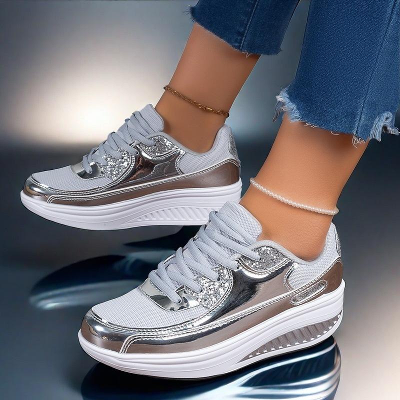 Large size rocking shoes women s spring and summer mesh breathable travel shoes women s heightening thick-soled muffin casual sports shoes 43 срібний
Large size rocking shoes women s spring and summer mesh breathable travel shoes women s heightening thick-soled muffin casual sports shoes 43 срібний