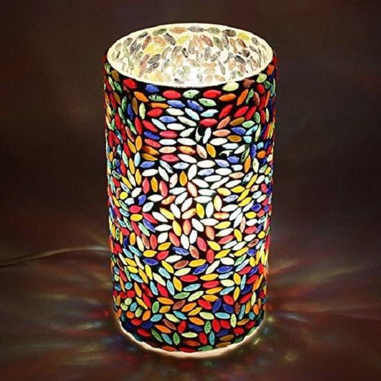 Turkish Multicolored Glass Cylindrical Table Lamp - 8 Inches | Home Decor | Bulb Not Included
Turkish Multicolored Glass Cylindrical Table Lamp - 8 Inches | Home Decor | Bulb Not Included