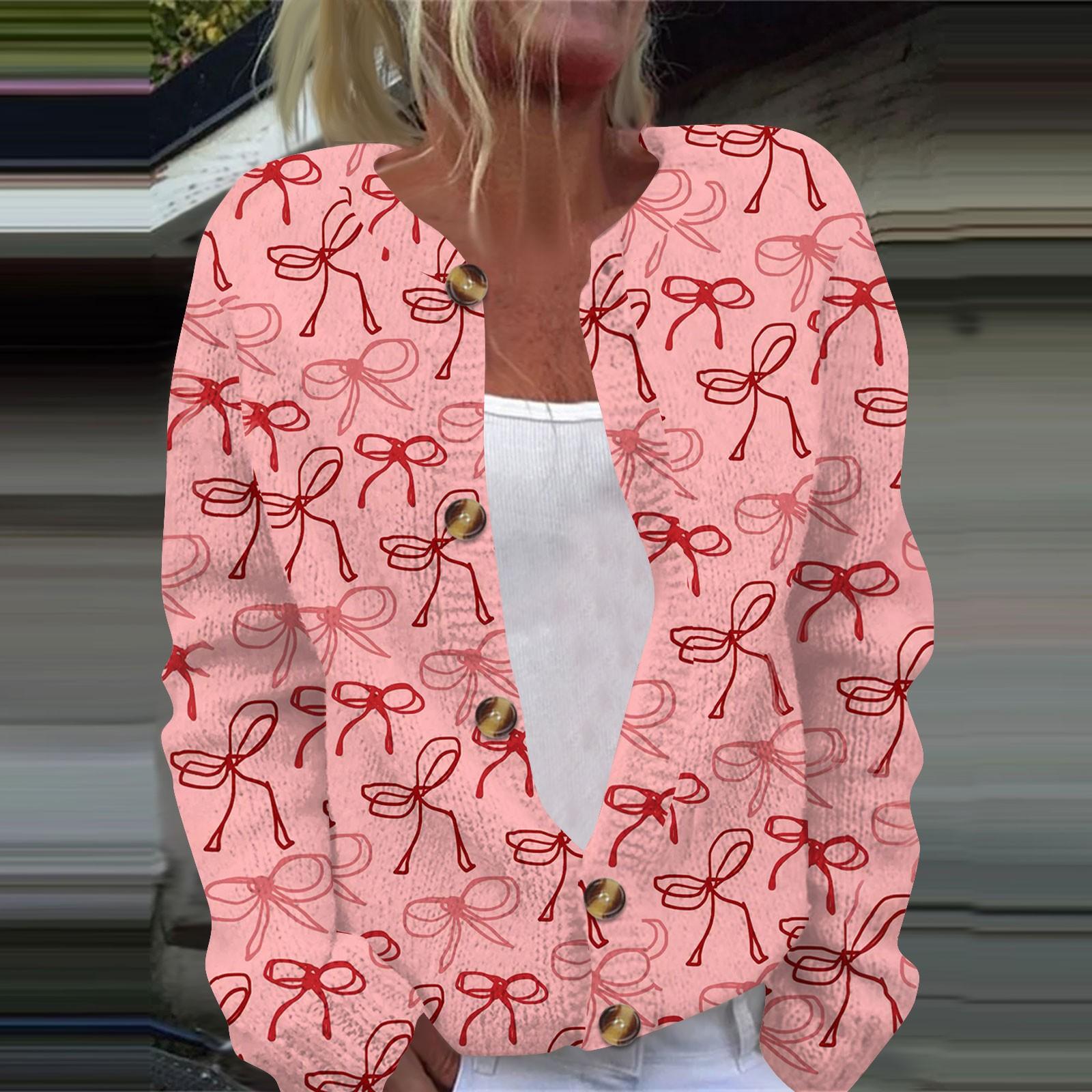 Женская мода с принтом банта, длинный рукав, вязаный кардиган, куртка на пуговицах XL арбуз красный
Женская мода с принтом банта, длинный рукав, вязаный кардиган, куртка на пуговицах XL арбуз красный