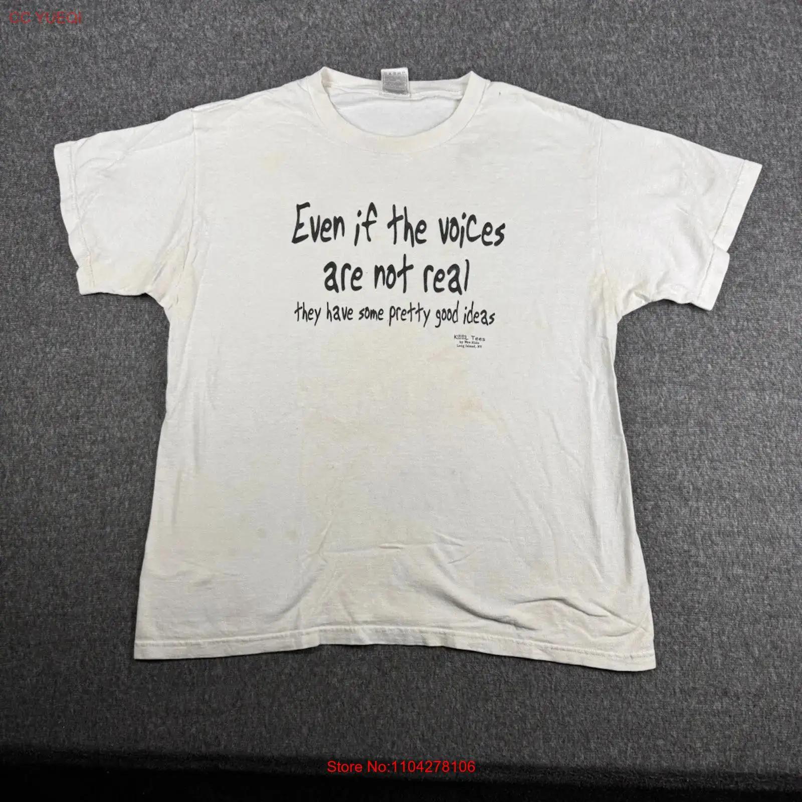 Y2k Funny T Shirt Mens Size L White Even If The Voices Are Not Real vintage Washed Casual Soft graphic Top For Everyday Wear S разноцветный
Y2k Funny T Shirt Mens Size L White Even If The Voices Are Not Real vintage Washed Casual Soft graphic Top For Everyday Wear S разноцветный