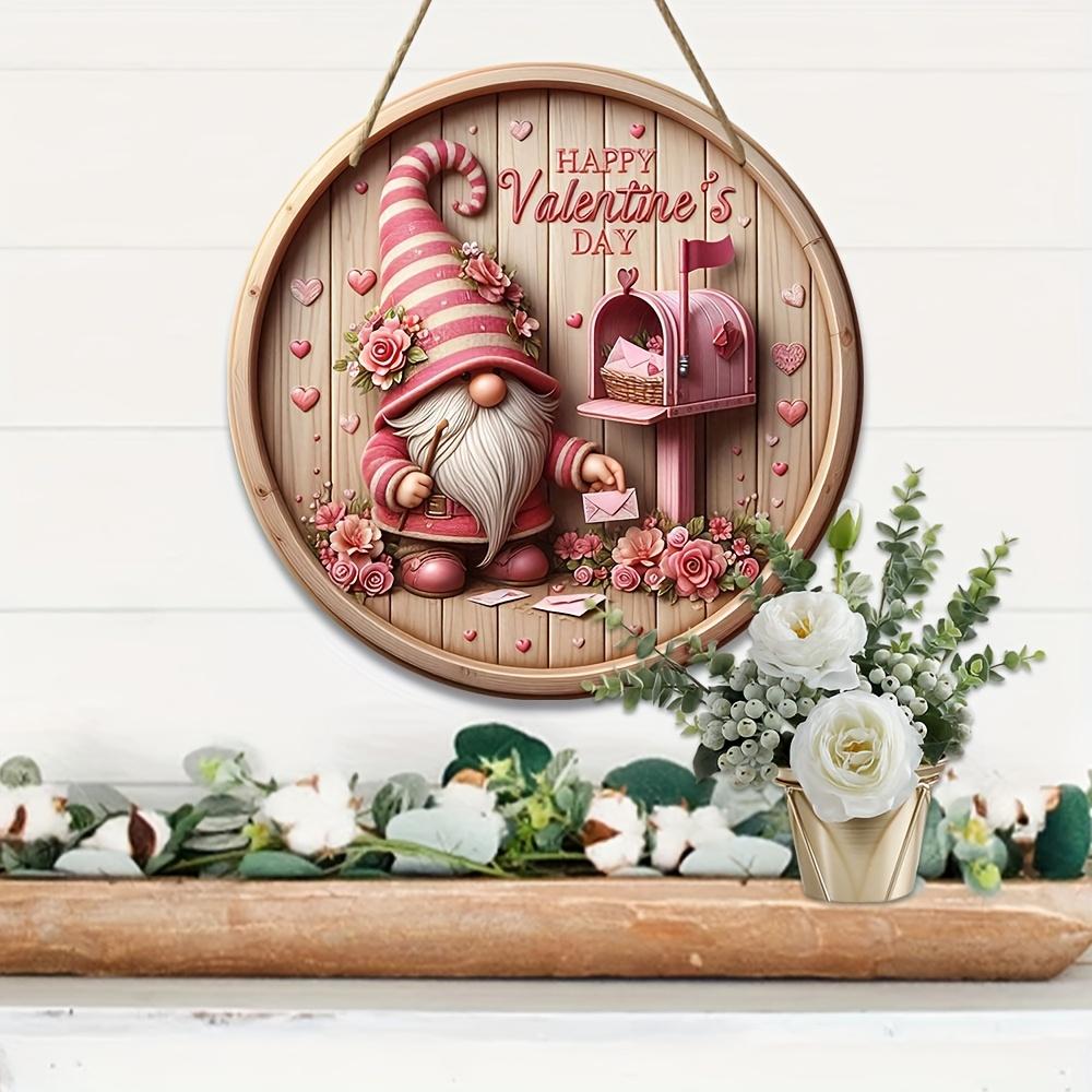 1 piece, Valentine s Day themed sign, gnome sign, round wooden sign (7.9 inches x 7.9 inches), wreath center decorative sign
1 piece, Valentine s Day themed sign, gnome sign, round wooden sign (7.9 inches x 7.9 inches), wreath center decorative sign