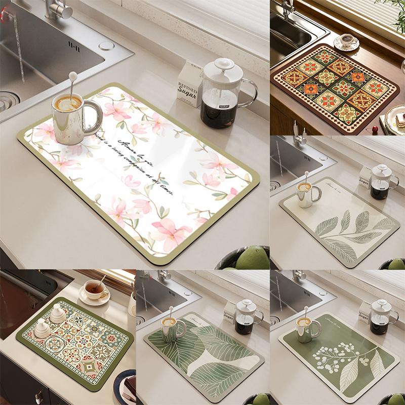 Extremely Simple Style Flower Kitchen Diatomaceous Mud Drainage Pad Absorbent Pad Bar Counter Coffee Machine Pad Placemat 20x30cm
Extremely Simple Style Flower Kitchen Diatomaceous Mud Drainage Pad Absorbent Pad Bar Counter Coffee Machine Pad Placemat 20x30cm
