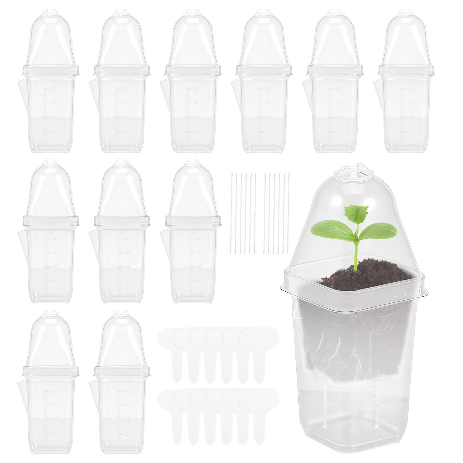 12 Pcs Self Watering Flower Pot Plastic Clear Hydroponic Plants Self-absorbent Planter Bonsai Pot Vases Succulent Potted Decor
12 Pcs Self Watering Flower Pot Plastic Clear Hydroponic Plants Self-absorbent Planter Bonsai Pot Vases Succulent Potted Decor