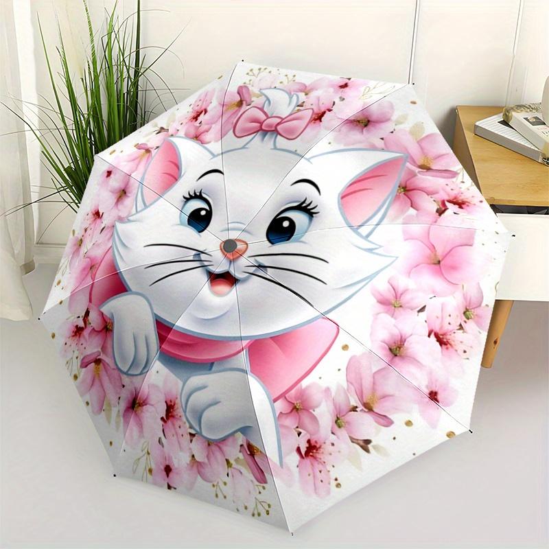 1pc Marie & Flowers Cartoon Umbrella, Portable 3-Fold Compact Umbrella, Suitable for Camping, Hiking and Travel, Ideal Easter Birthday Gift
1pc Marie & Flowers Cartoon Umbrella, Portable 3-Fold Compact Umbrella, Suitable for Camping, Hiking and Travel, Ideal Easter Birthday Gift