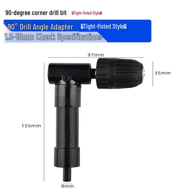 90-Degree Drill Bit Corner Adapter
90-Degree Drill Bit Corner Adapter