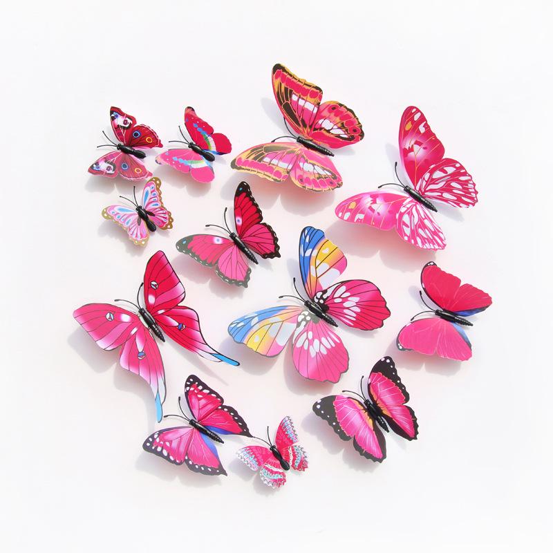 3D Butterfly Wall Sticker Set: PVC Magnetic Glue-Backed Butterflies for Creative Home Decor - Pack of 12 for Kids Rooms H-003 Single Layer
3D Butterfly Wall Sticker Set: PVC Magnetic Glue-Backed Butterflies for Creative Home Decor - Pack of 12 for Kids Rooms H-003 Single Layer