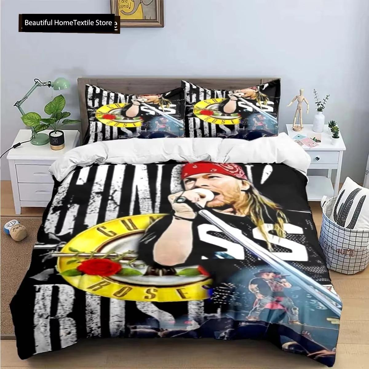 Comforter 3D Print Guns N Roses Gnr Band Retro Bedding Set Boys Girls Twin Queen King Size Bed Boys Adult Comforter (quilt)-EU Single(135*200cm)3pcs
Comforter 3D Print Guns N Roses Gnr Band Retro Bedding Set Boys Girls Twin Queen King Size Bed Boys Adult Comforter (quilt)-EU Single(135*200cm)3pcs