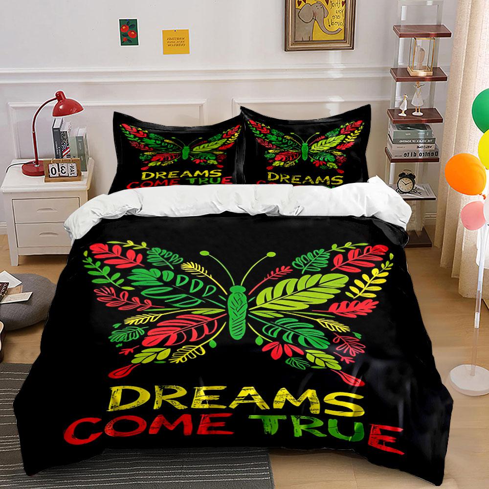 Colorful butterfly and text. Bedding sets Duvet cover sets Duvet covers Pillowcases(1 * Duvet Cover 2 * Pillowcases, without duvet insert) 135x200cm
Colorful butterfly and text. Bedding sets Duvet cover sets Duvet covers Pillowcases(1 * Duvet Cover 2 * Pillowcases, without duvet insert) 135x200cm