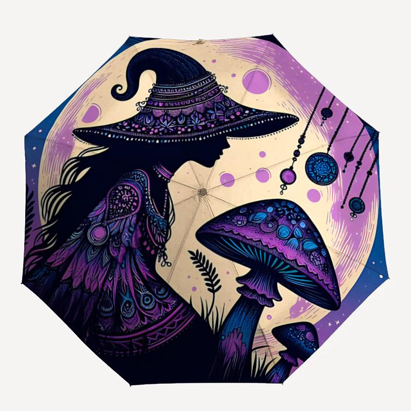 1pc Witch Mushrooms Auto Folding Umbrella, Sturdy And Durable Automatic Folding Umbrella with 8 Ribs, Convenient for Outdoor Use032
1pc Witch Mushrooms Auto Folding Umbrella, Sturdy And Durable Automatic Folding Umbrella with 8 Ribs, Convenient for Outdoor Use032