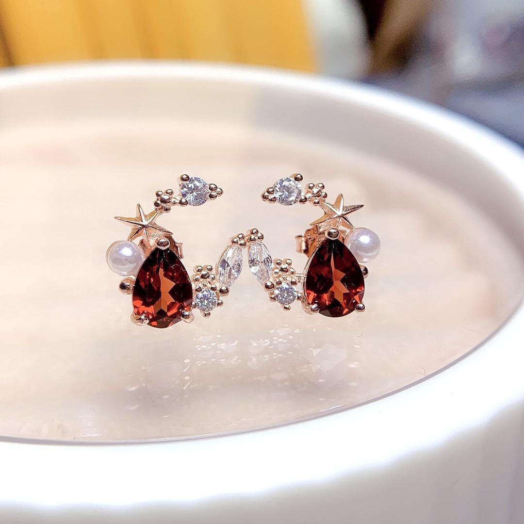 S925 Sterling Silver Plated Teardrop Stud Earrings in White, Rose, or Gold for Girls Rose Silver Empty Setting 5*7
S925 Sterling Silver Plated Teardrop Stud Earrings in White, Rose, or Gold for Girls Rose Silver Empty Setting 5*7