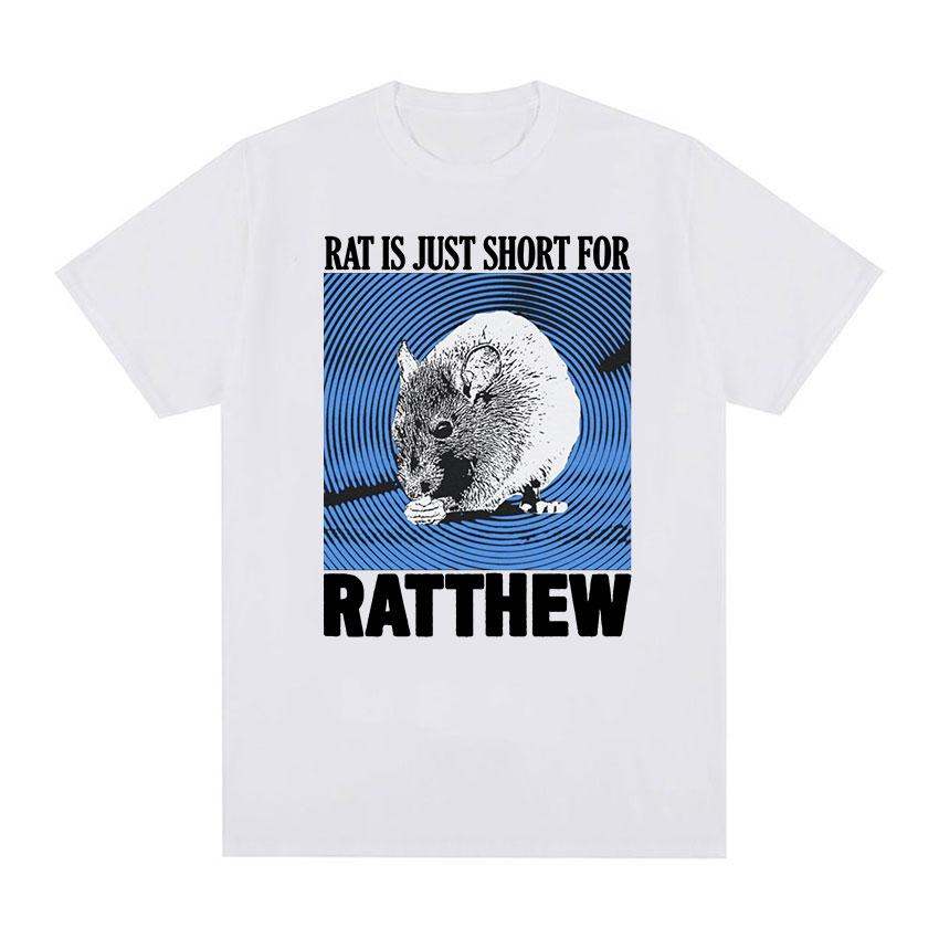 Cute Funny Rat Is Just Ratthew Graphic T Shirt Men Women Fashion Retro Short Sleeve T-shirt Casual 100% Cotton Oversized Tshirts
Cute Funny Rat Is Just Ratthew Graphic T Shirt Men Women Fashion Retro Short Sleeve T-shirt Casual 100% Cotton Oversized Tshirts