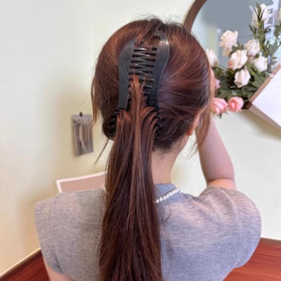Women Hair Clip Banana Styling Non-Fading Hair Claw Large Size Thick Hair Back Head Hair Clamp Hair Accessories чорний
Women Hair Clip Banana Styling Non-Fading Hair Claw Large Size Thick Hair Back Head Hair Clamp Hair Accessories чорний