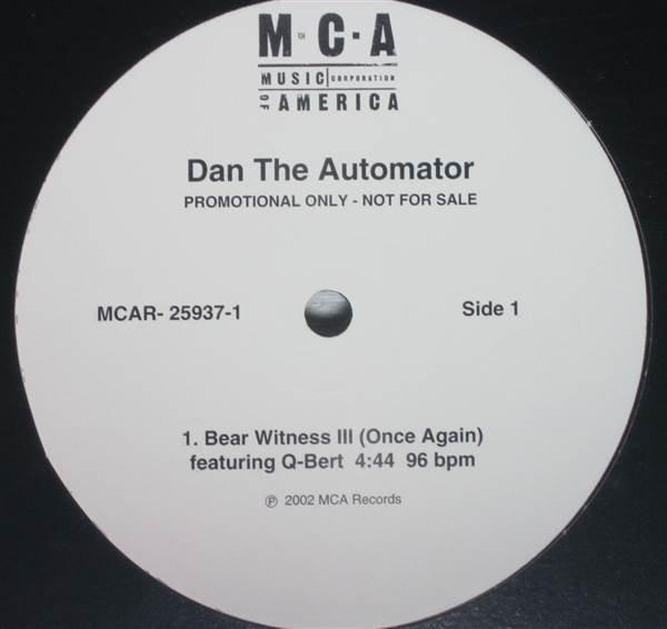 12-дюймовая пластинка DAN THE AUTOMATOR - Bear Witness III (Снова) MCAR259371PROMO MCA Records 2002 США Рэп и Хип-хоп/R&B Б/у
12-дюймовая пластинка DAN THE AUTOMATOR - Bear Witness III (Снова) MCAR259371PROMO MCA Records 2002 США Рэп и Хип-хоп/R&B Б/у