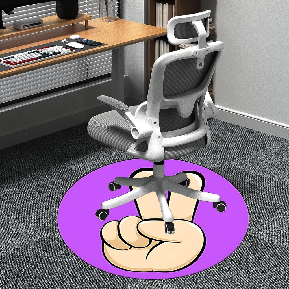 1pc Peace Sign Hand Gesture Chair Carpet for Office, Non-slip, Soft and Durable Leisure Rug, Perfect for Office, Living Room yy251103105 80cm by 80cm
1pc Peace Sign Hand Gesture Chair Carpet for Office, Non-slip, Soft and Durable Leisure Rug, Perfect for Office, Living Room yy251103105 80cm by 80cm