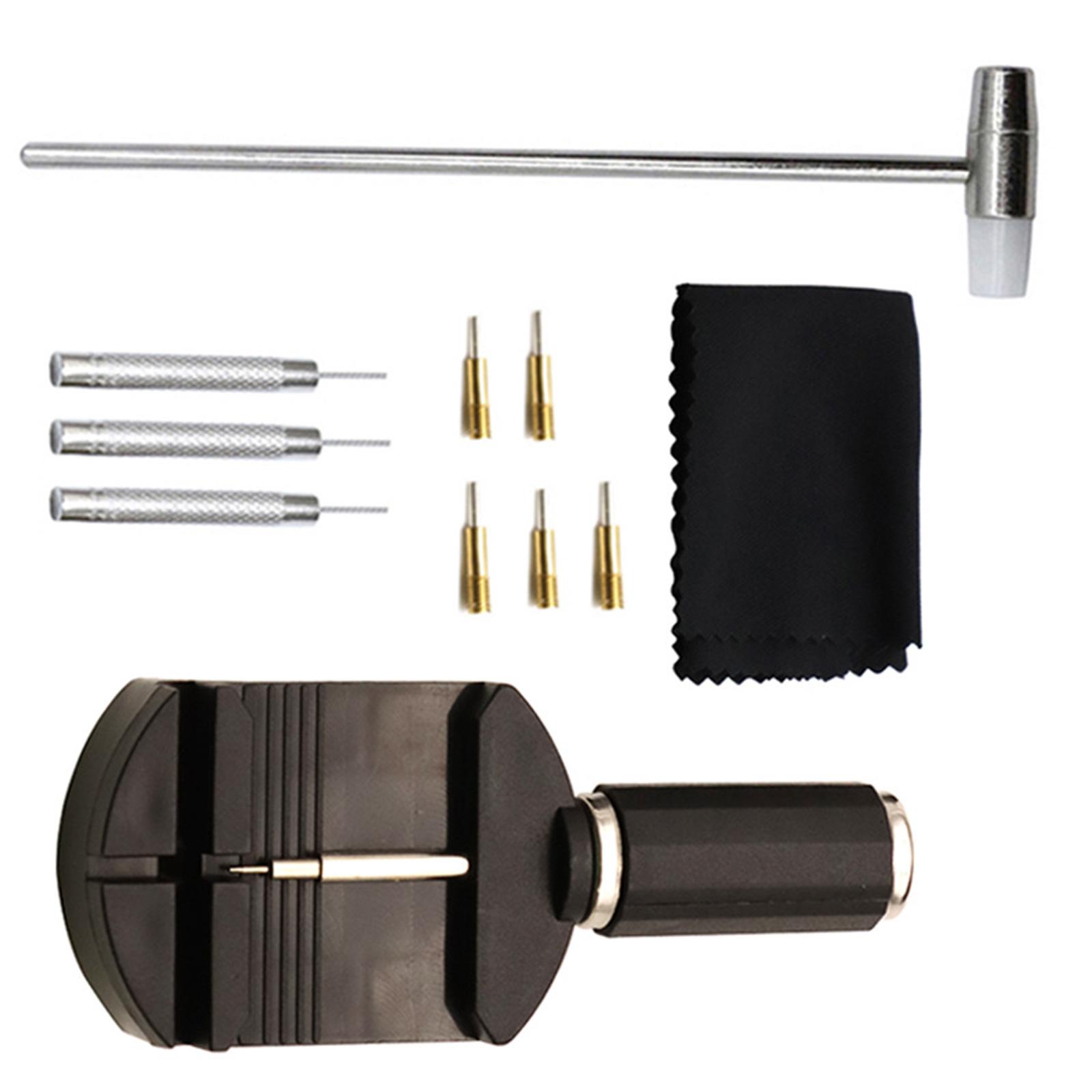 Набор из 11 профессиональных инструментов для ремонта часов для регулировки ремешка, удаления штифтов, регулятора, обслуживания, для ежедневного использования
Набор из 11 профессиональных инструментов для ремонта часов для регулировки ремешка, удаления штифтов, регулятора, обслуживания, для ежедневного использования