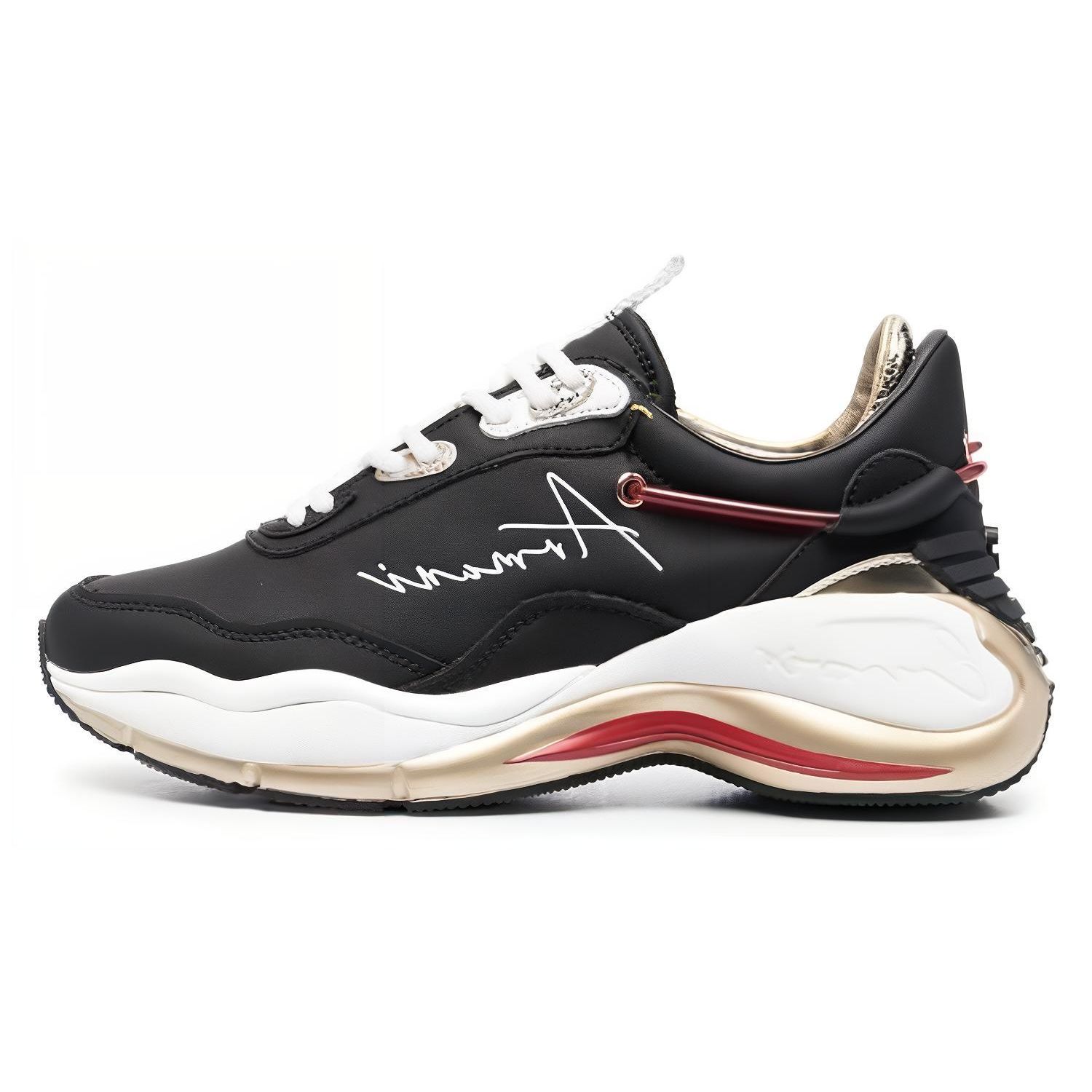 Emporio Armani Fashion Lace-Up Low-Top Sneakers Women sneakers Black White Gold X3X173XN759M700 39
Emporio Armani Fashion Lace-Up Low-Top Sneakers Women sneakers Black White Gold X3X173XN759M700 39