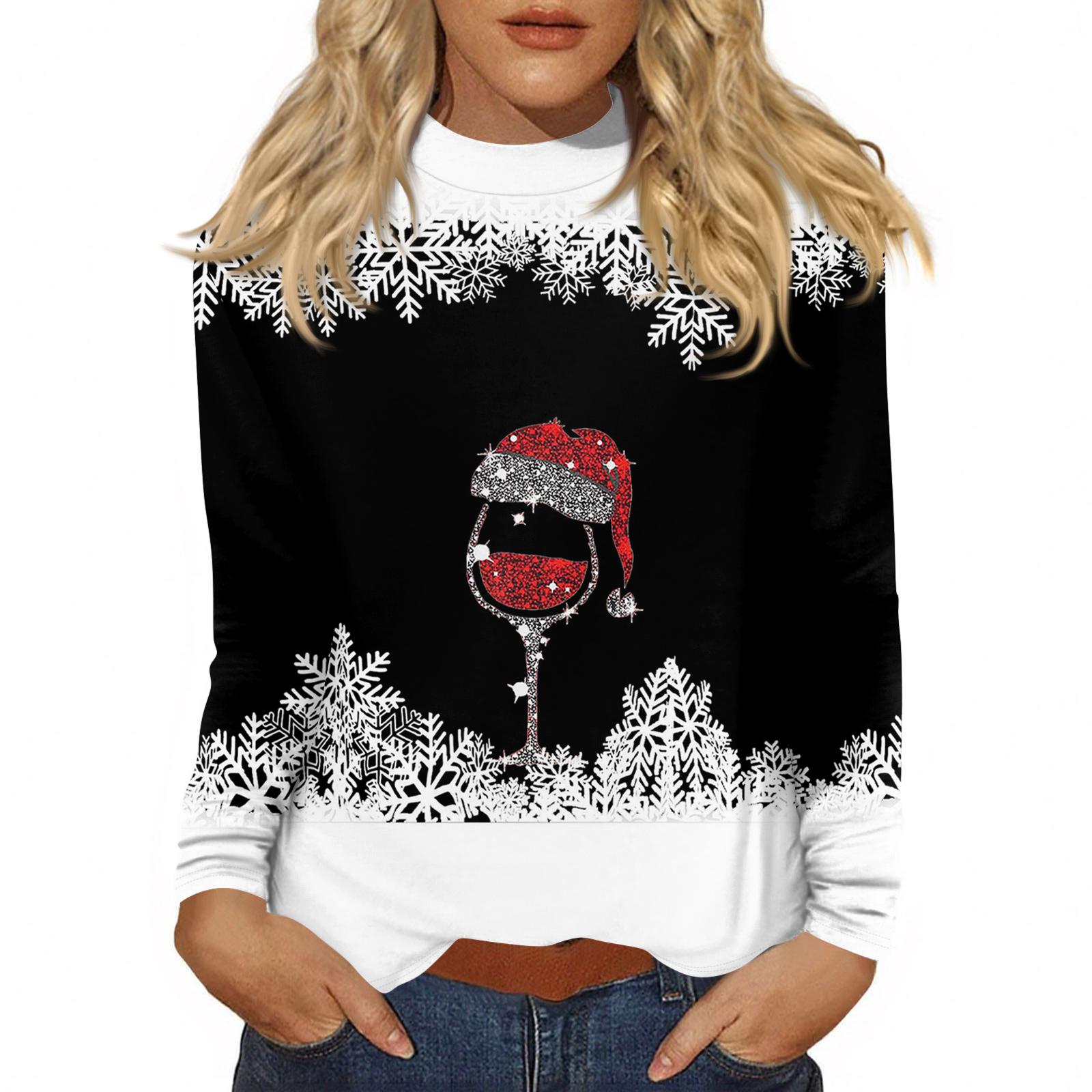 Жіночі осінні повсякденні сорочки з довгими рукавами Світшоти Вінтажний пуловер з високим горлом і принтом S чорний
Жіночі осінні повсякденні сорочки з довгими рукавами Світшоти Вінтажний пуловер з високим горлом і принтом S чорний