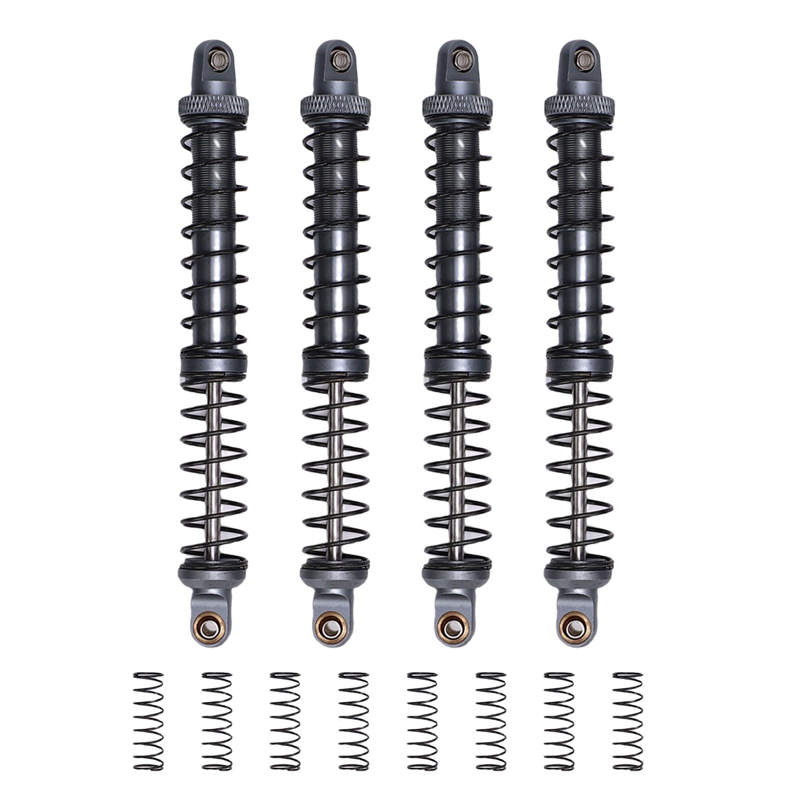 4Pcs 1/10 Model Car Dual Spring Shock Damper Alloy 1/10 RC Dampers with 8 Spare Springs 120mm Ti
4Pcs 1/10 Model Car Dual Spring Shock Damper Alloy 1/10 RC Dampers with 8 Spare Springs 120mm Ti