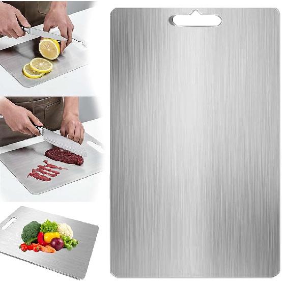 Титановые разделочные доски Katuchef для кухни, Разделочная доска Katu Chef, 100% чистые, прочные, экологичные, Прочные, двусторонние, легко моющиеся (L) S
Титановые разделочные доски Katuchef для кухни, Разделочная доска Katu Chef, 100% чистые, прочные, экологичные, Прочные, двусторонние, легко моющиеся (L) S