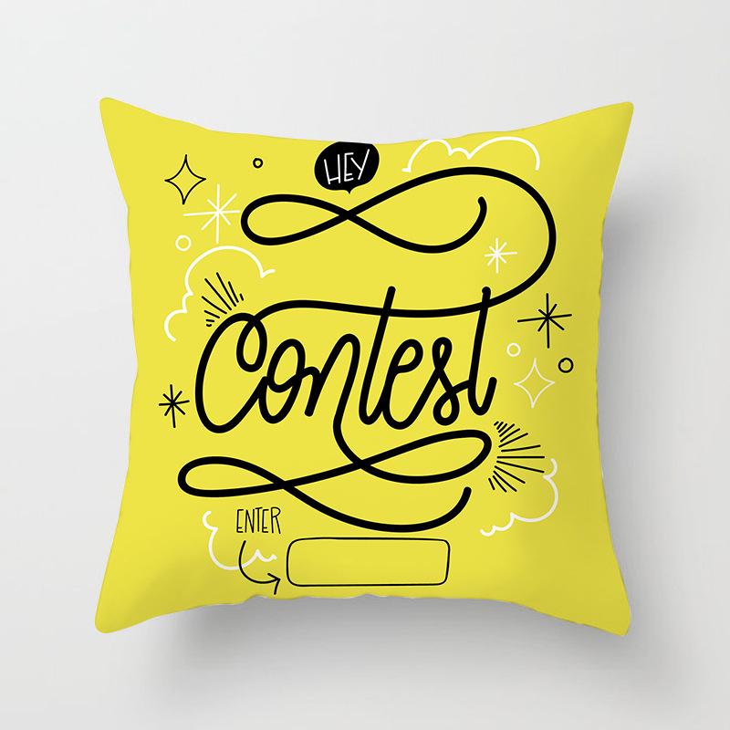 Modern Letter Watercolor Digital Printing Sofa Car Pillowcase Cushion Cover Home Decoration Supplies 45 * 45Cm (excluding pillow core)
Modern Letter Watercolor Digital Printing Sofa Car Pillowcase Cushion Cover Home Decoration Supplies 45 * 45Cm (excluding pillow core)