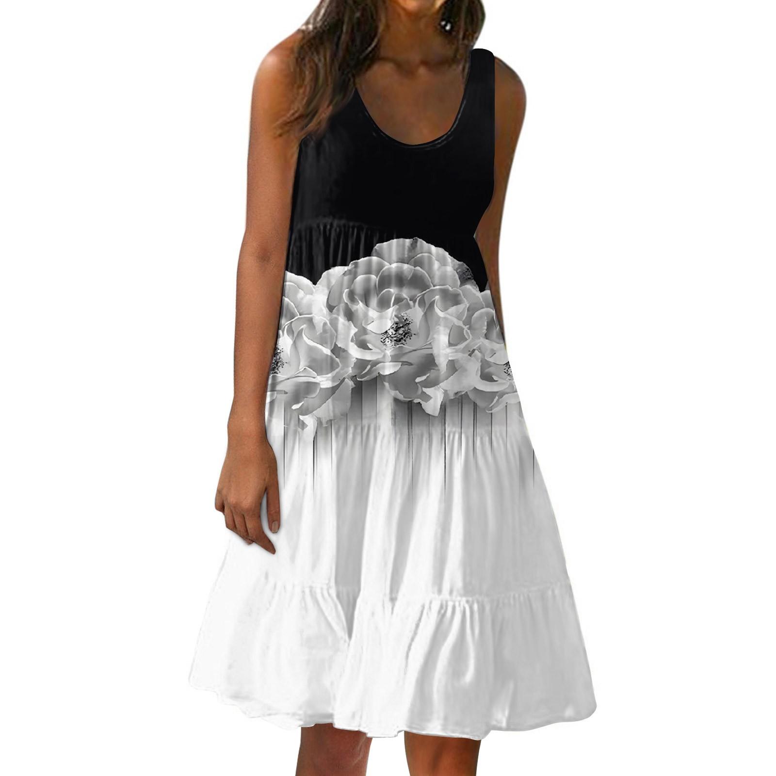 Симпатична жіноча сукня без рукавів, повсякденна пляжна спідниця-сарафан із принтом XL білий
Симпатична жіноча сукня без рукавів, повсякденна пляжна спідниця-сарафан із принтом XL білий