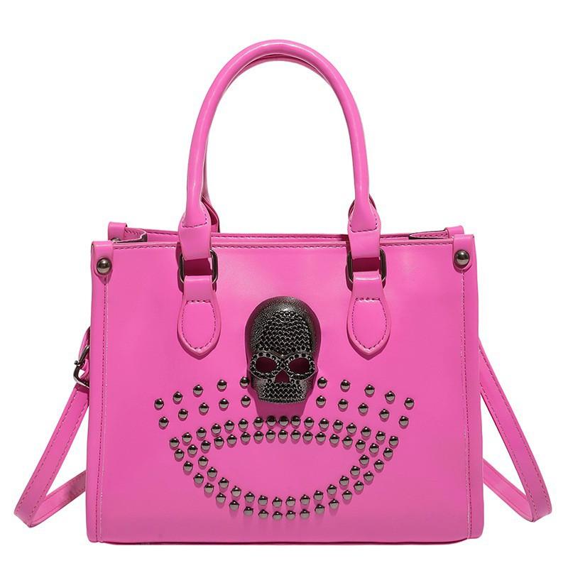 Large-capacity Punk Commuter Tote Bag Female Niche Retro Rivet Single-shoulder Crossbody рожевий червоний колір
Large-capacity Punk Commuter Tote Bag Female Niche Retro Rivet Single-shoulder Crossbody рожевий червоний колір