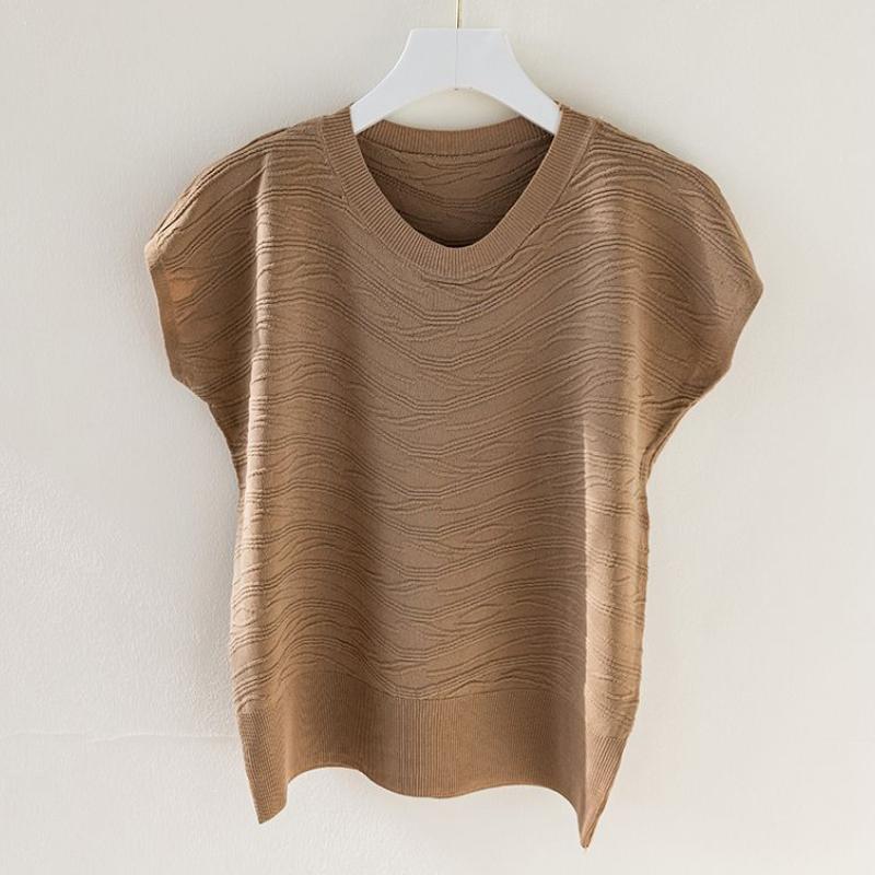 Summer Round Neck Ice Silk Short-sleeved T-shirt Women s Fashion Texture Sweater Top XXXXL белый
Summer Round Neck Ice Silk Short-sleeved T-shirt Women s Fashion Texture Sweater Top XXXXL белый