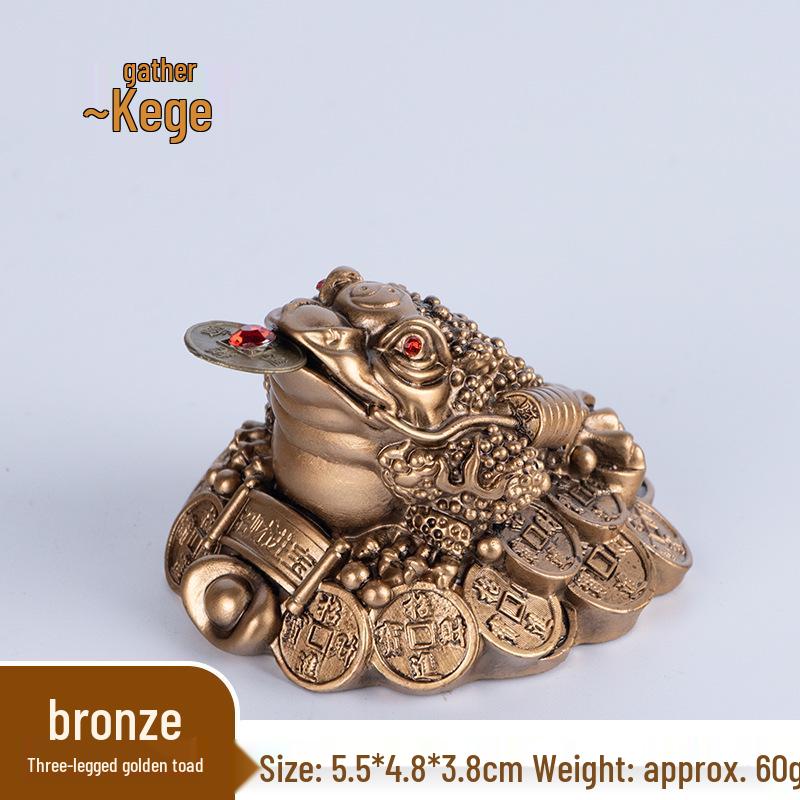 Large Resin Golden Toad Ornament: Three-Legged Cicada Home Decor Craft Gift
Large Resin Golden Toad Ornament: Three-Legged Cicada Home Decor Craft Gift