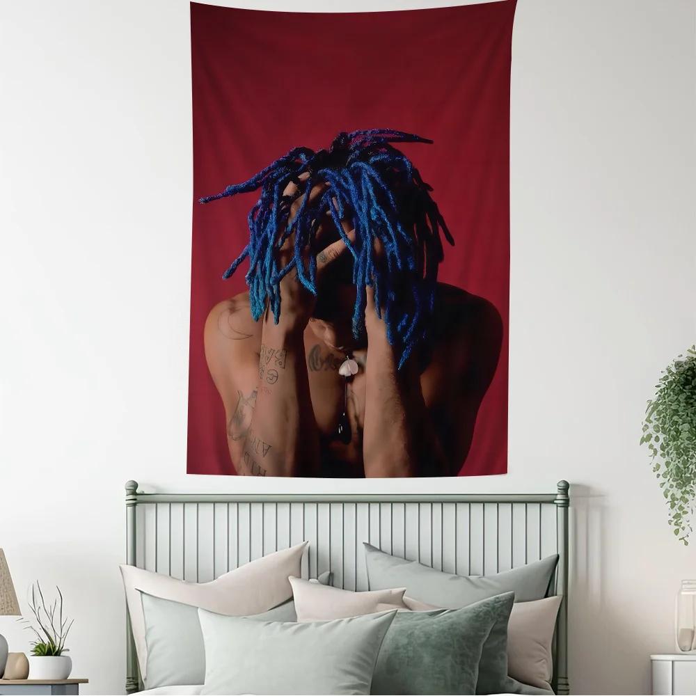 XXXTentacion Монохромный Гобелен Черный Профиль Курящий Принт Хип-Хоп Рэпер Настенное Полотно для Спальни Декор для Музыкальных Фанатов 74x94cm(29x37in)
XXXTentacion Монохромный Гобелен Черный Профиль Курящий Принт Хип-Хоп Рэпер Настенное Полотно для Спальни Декор для Музыкальных Фанатов 74x94cm(29x37in)